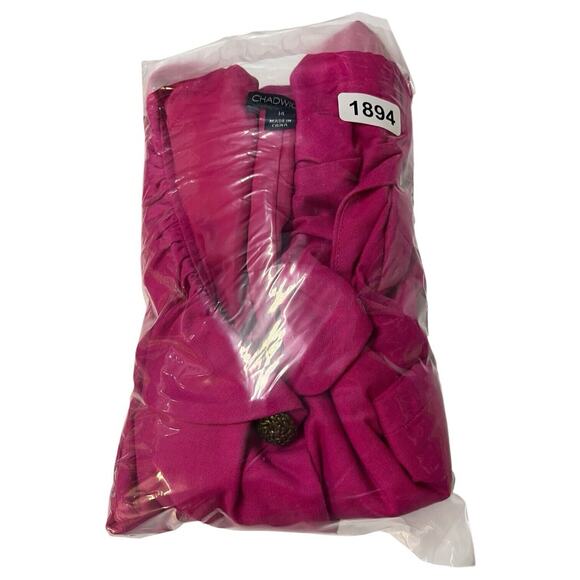 Chadwicks Blazer Womens 14 Pink Linen Jacket Peter Pan Collar Career Wear - Picture 13 of 13